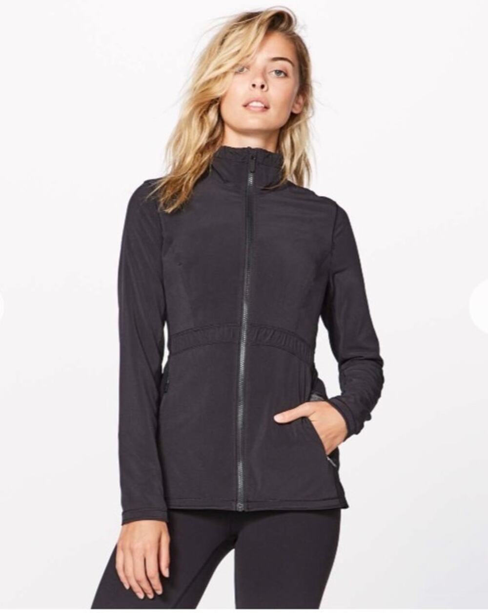 Lululemon Round Trip Jacket Running Track Slim Fit in Black 6